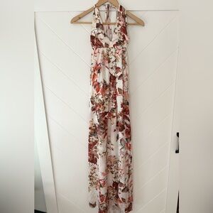 Hello Molly Floral Maxi Dress with Side Slit